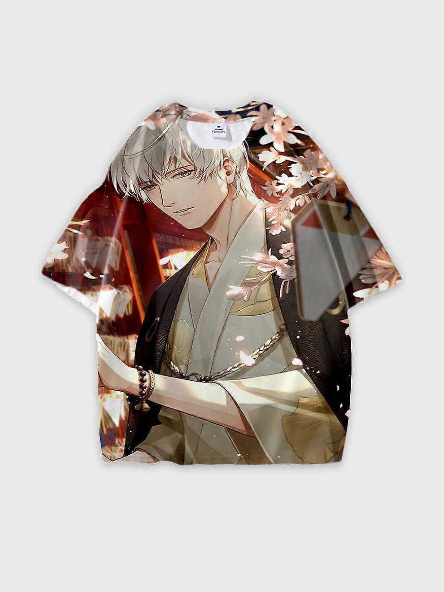 T-shirt round neck Cartoon Pattern loose short sleeve JW1077