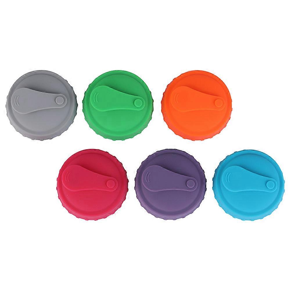 6pcs Reusable Silicone Soda Can Covers Leak Proof Beverage Sealing Lids Portable Drink Protectors for Canned Drinks, Picnics & Everyday Use