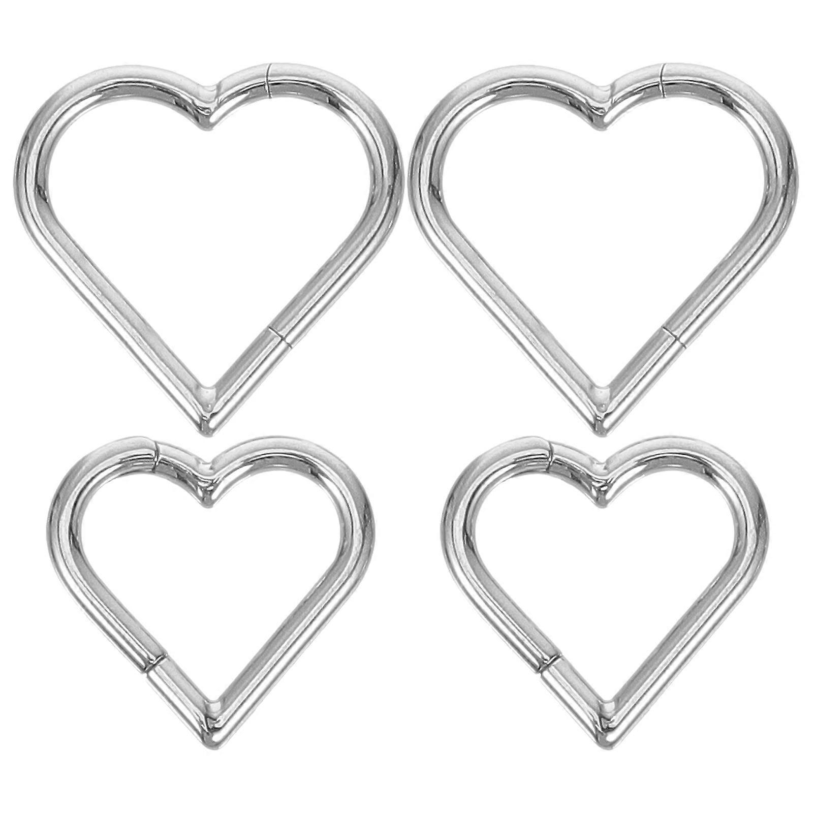 Heart Shape Nose Ring Hoops Piercing Jewelry Set for Women – Charming Design for Birthdays, Valentine’s Day & Special Occasions