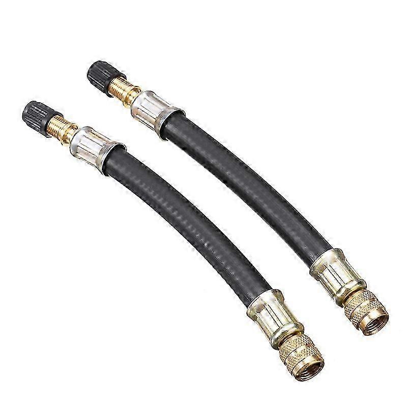 2pcs Valve Stem Extenders, 8.25 Inch Flexible Tire Valve Stem Extension Compatible for Harleys, RV, Stroller