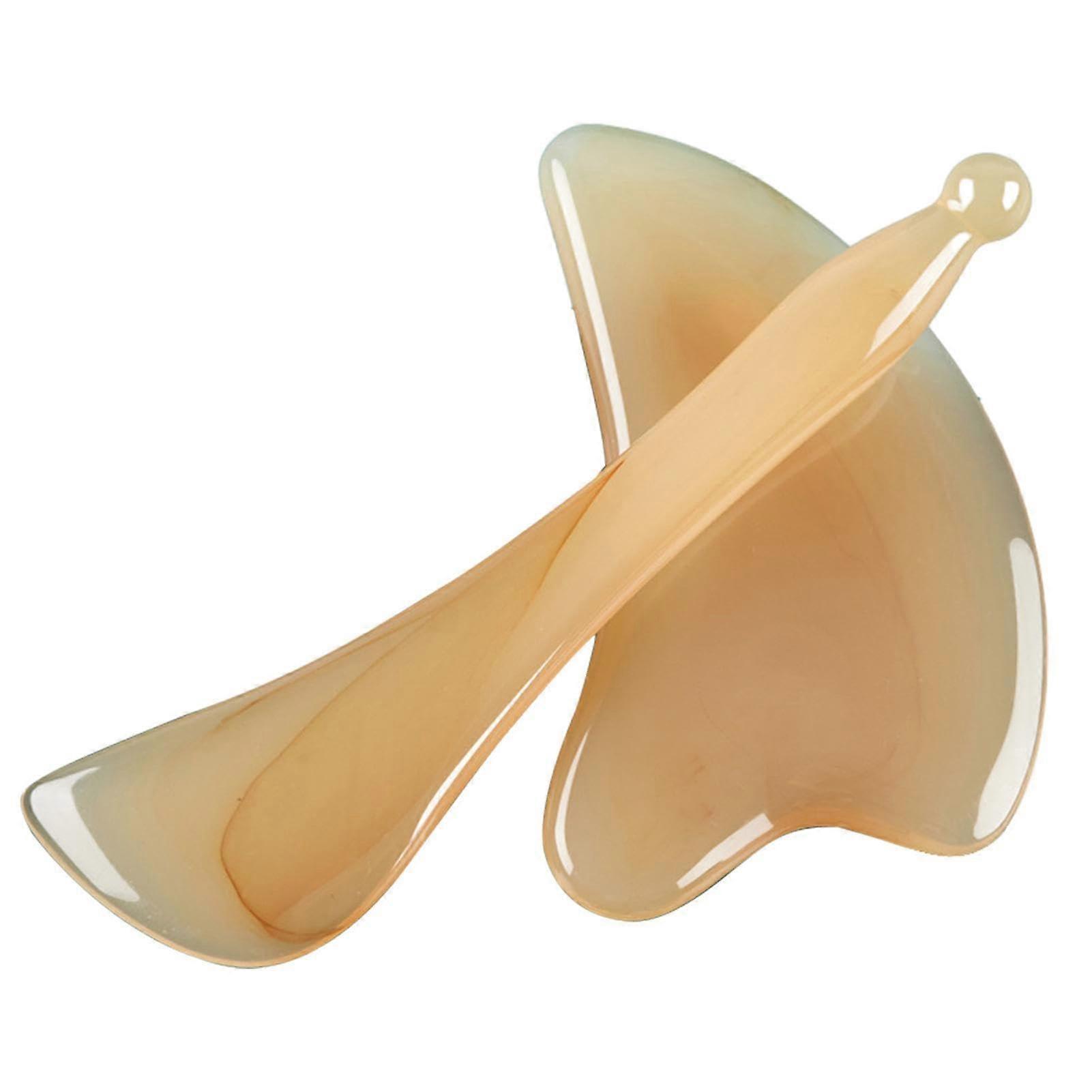 Guasha Massage Tool | Natural Jade Scraping Board for Face, Eyes, and Neck | 5.1 x 2.4 x 1.2 in