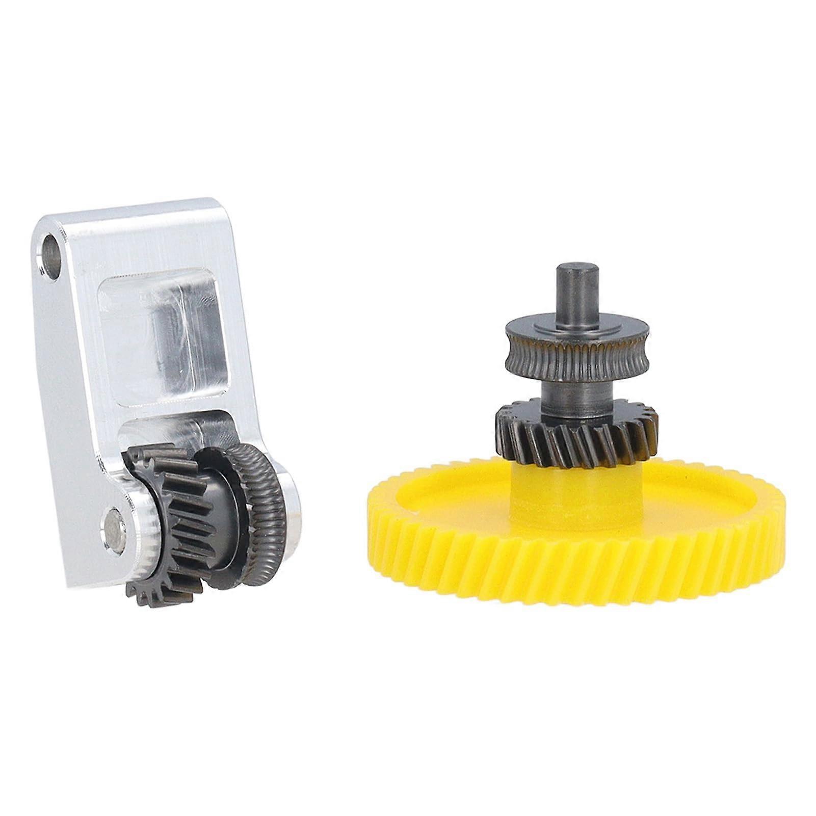 Extruder Gear Handle Kit for P1P - Hardened Steel Slanted Tooth Gear and Handle, Durable and Compatible