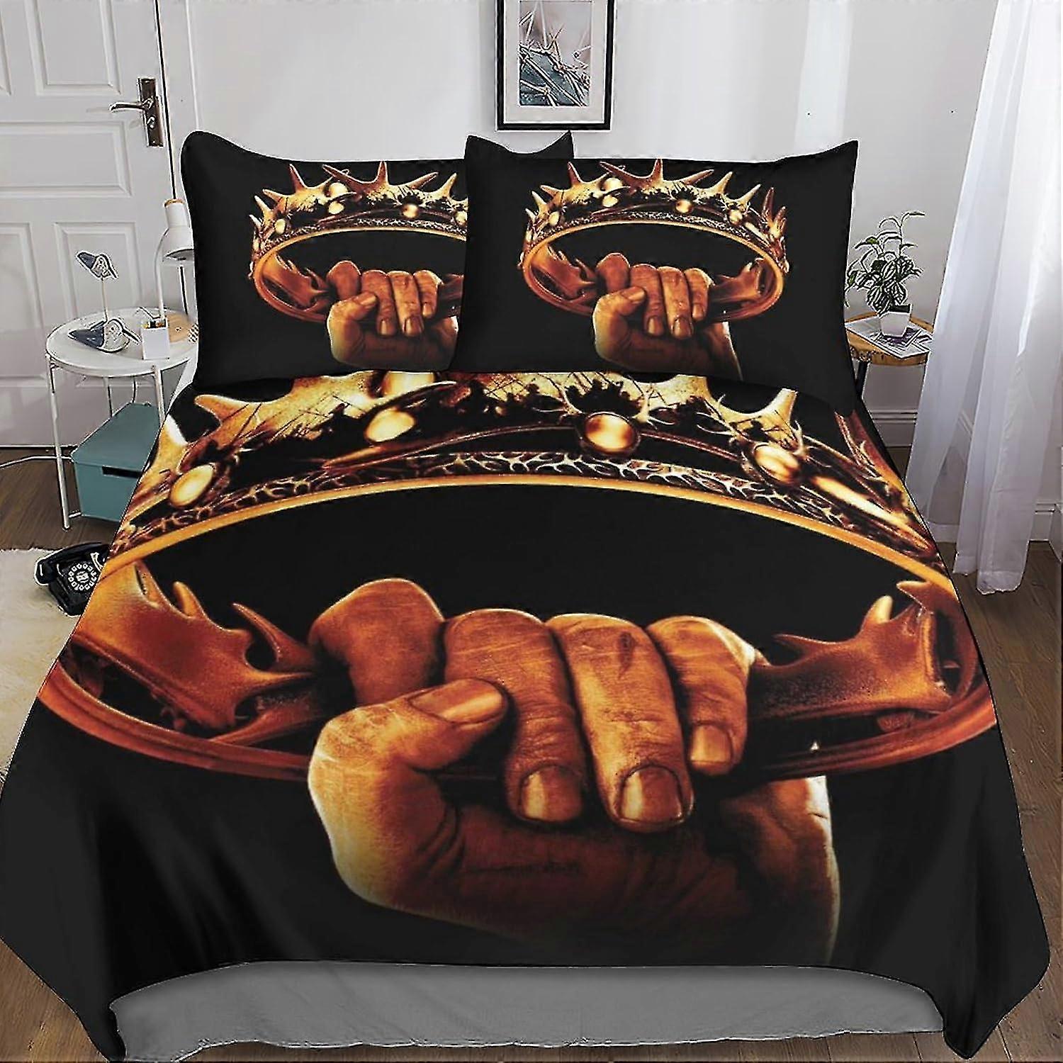 Conjunto de Cama Capa de Colcha Fantasia para Crianças - Capa de Edredom 3D com Fecho de Zíper, Conjunto de 3 Peças