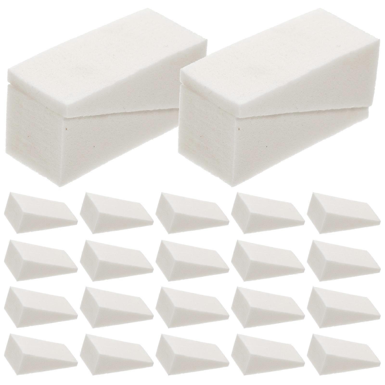 Pottery Sponges Students Art Tools White Triangular Mixing Colors 50Pcs