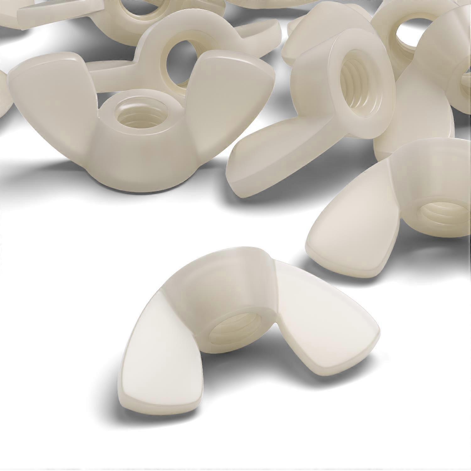 50x Nylon M8 Butterfly, Wing Nuts