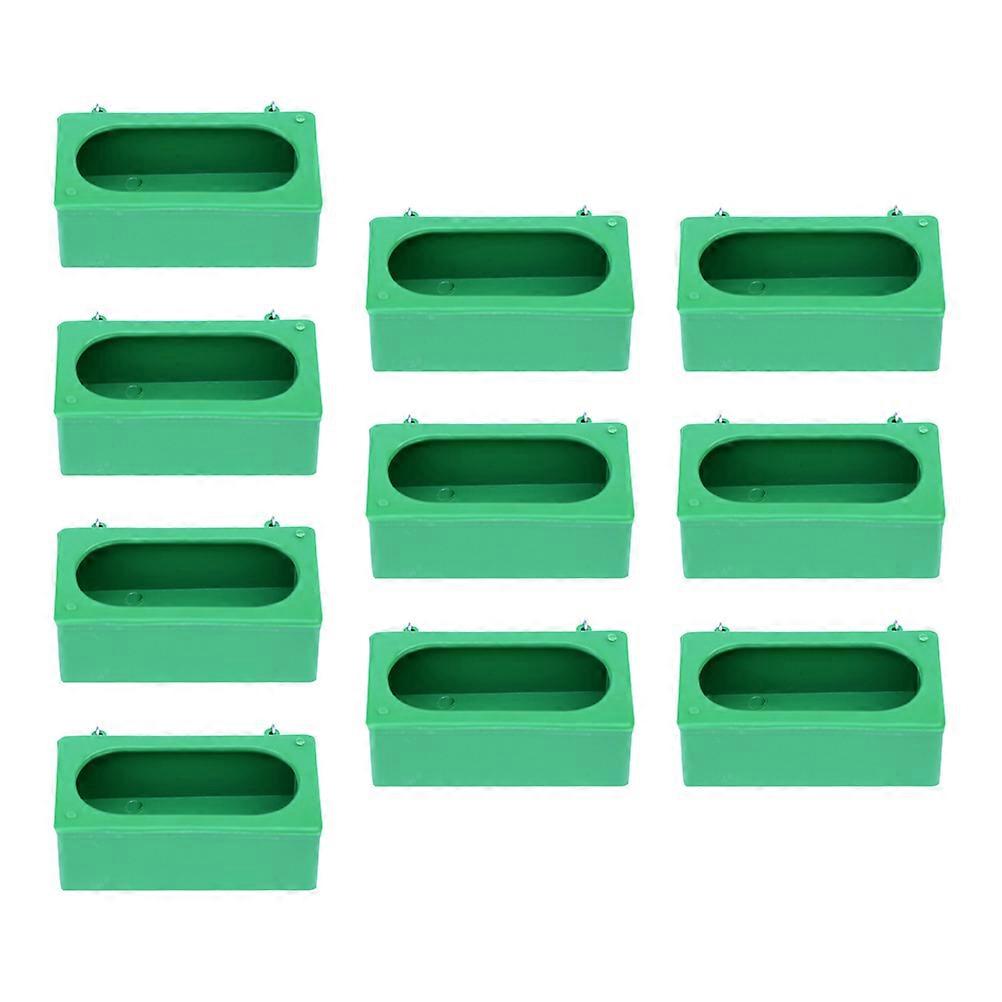 Cage Bird Feeder Easy to Remove and Fill for Pet Birds 10Pcs
