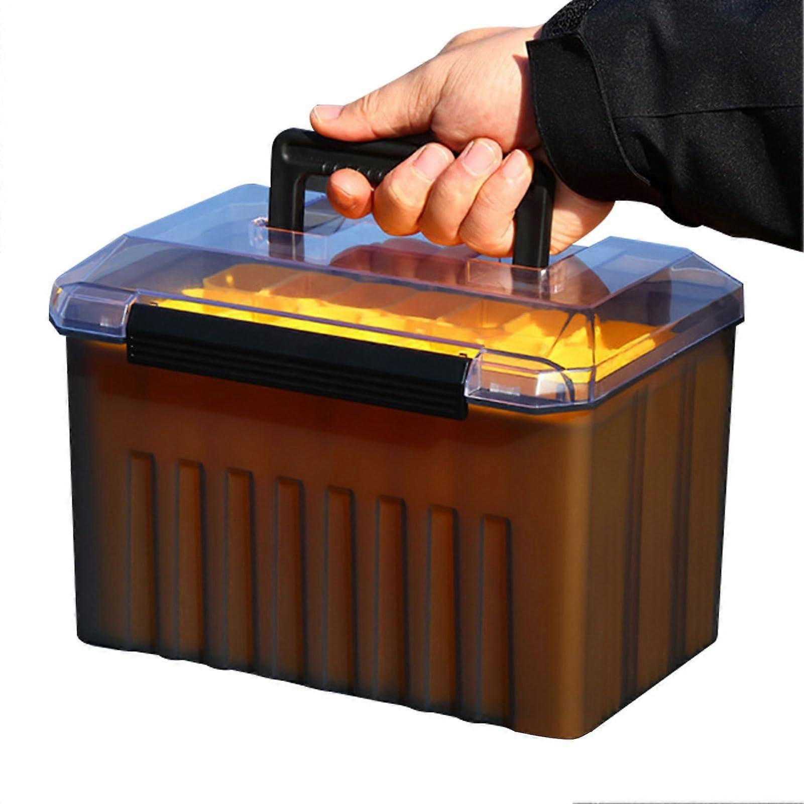 Bait Box Organizer, Tackle Box, Portable Hard Bait Container Durable Tackle Box, Fishing and Tackle Storage Box with Dividers for Outdoor Anglers