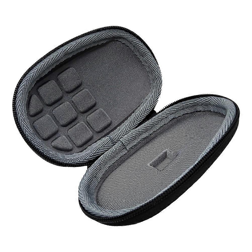Portable Wireless Mouse Case   Shockproof Storage Pouch for Travel, Durable & Compact Design, Black
