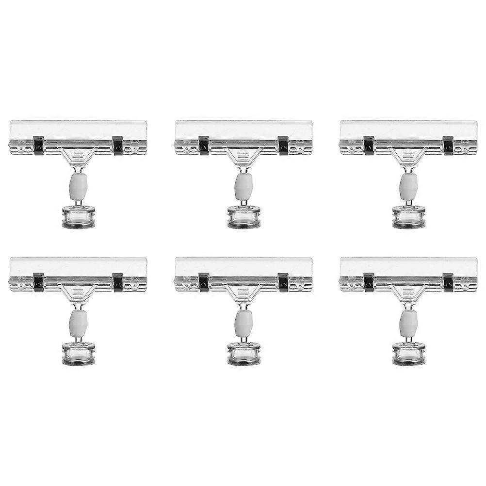 Silver Price Tag Holders for Decor and Lightweight with Compact Size 6 Pieces