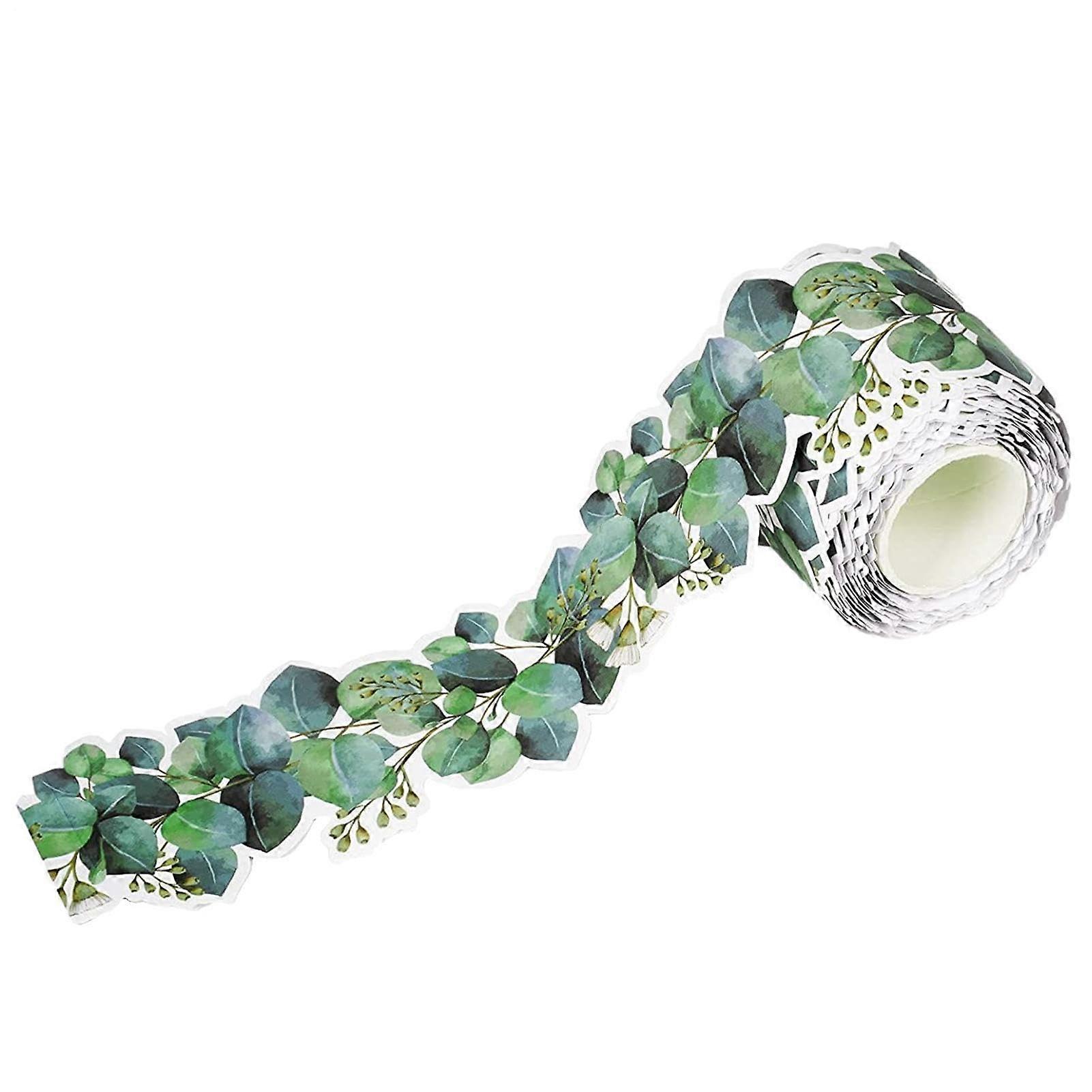 Eucalyptus Border Sticker, Removable Wall Decal for Classrooms, Nature-Inspired Design, Easy Peel and Stick Application