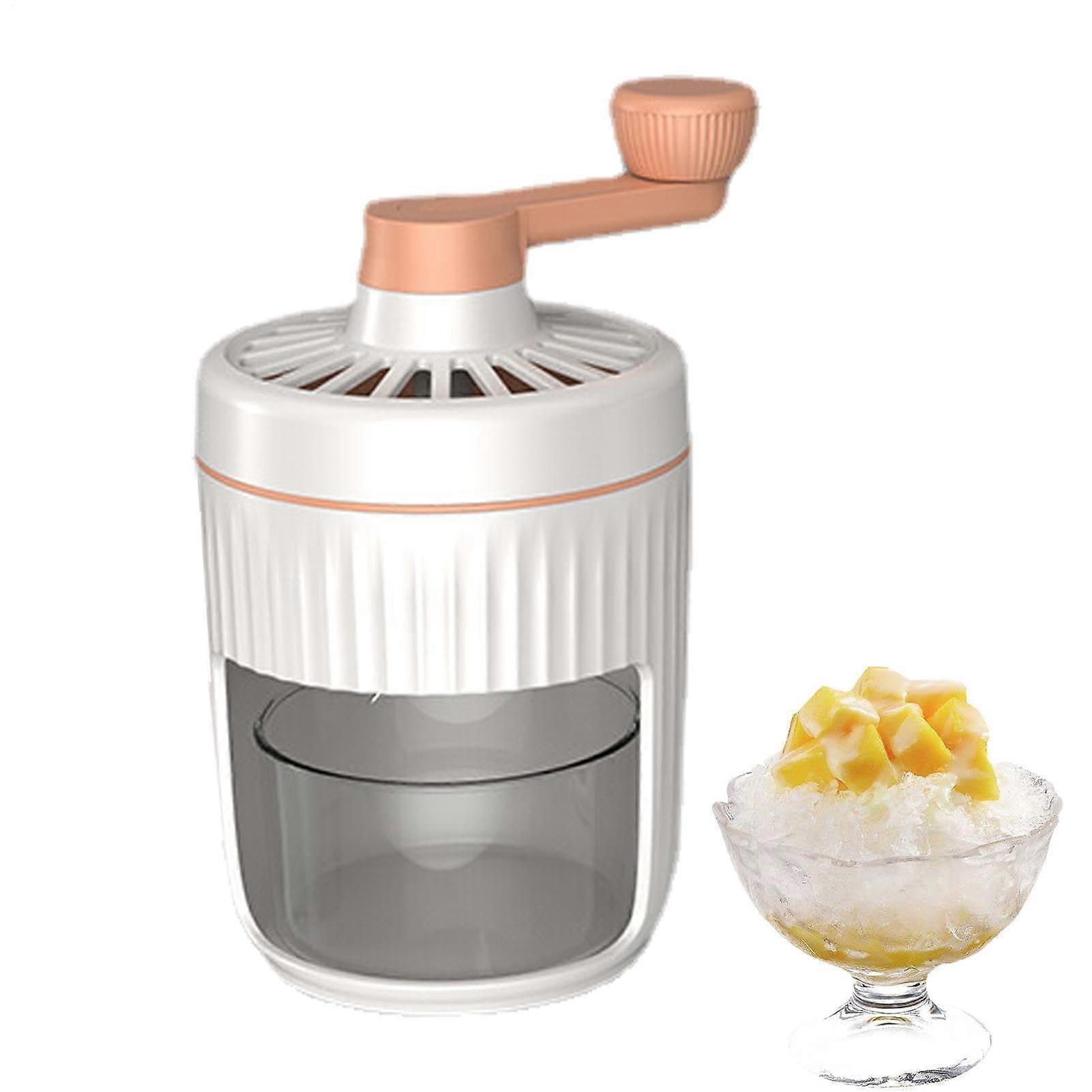 Shaved Ice Machine – Portable Snow Cone Maker  Rotary Crusher  Manual Ice Shaver  Handheld Ice Shaver for Home, Party, Restaurants