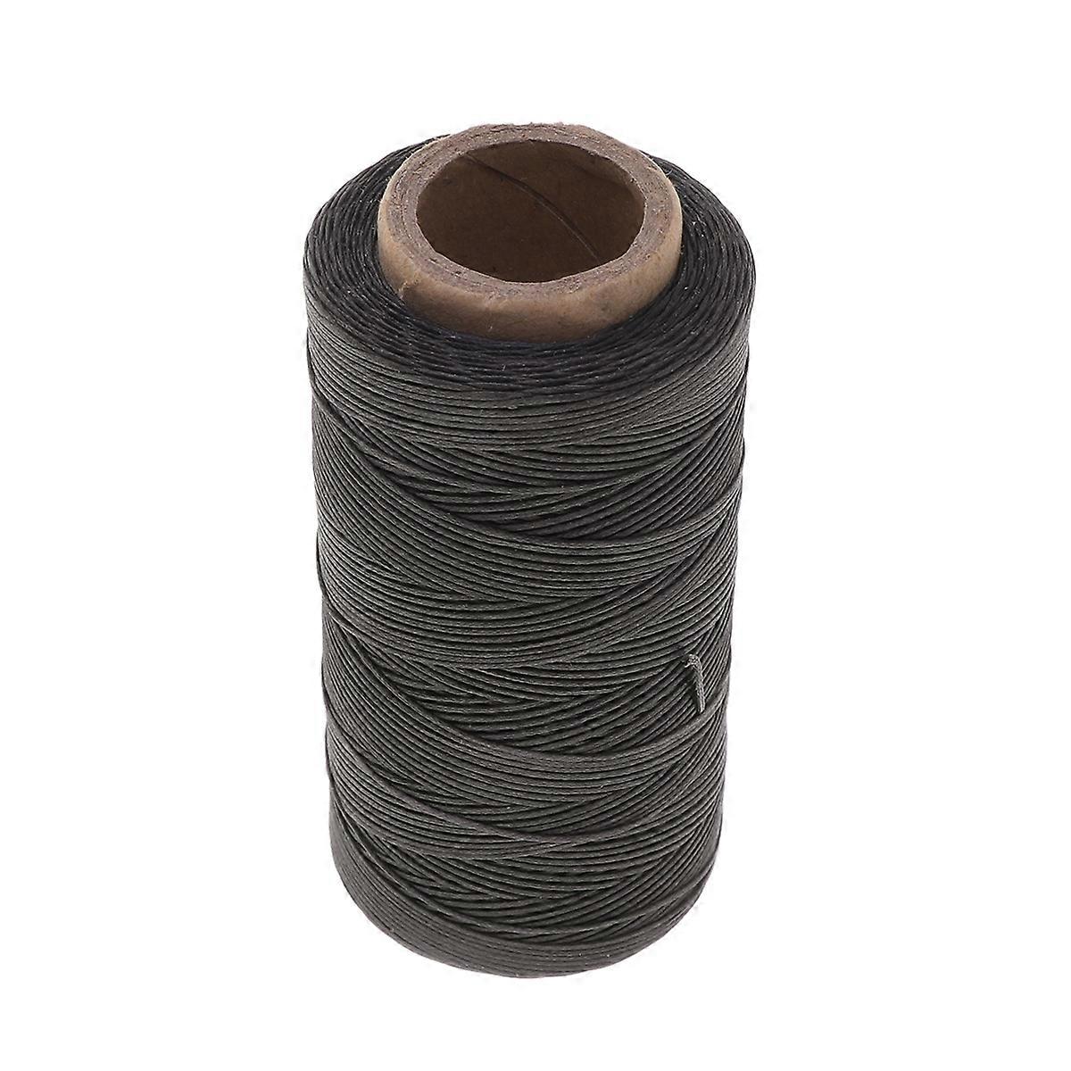 Flat Wax Line Twine String For Crafts Leather Working Threads Bookbinding Wallets 150D 0.8mm 260m 1Pcs