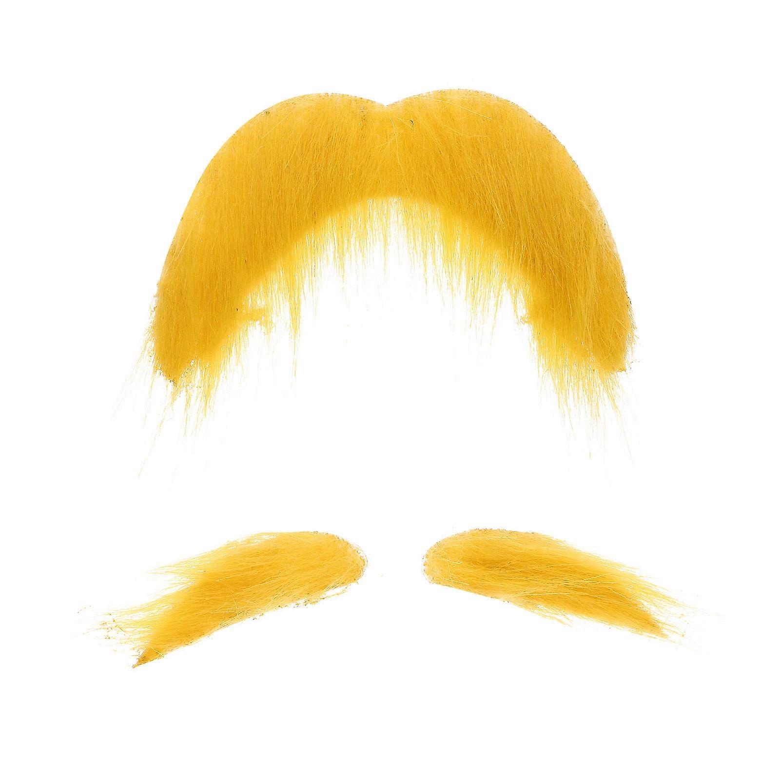 Fake for Men Old Man Costume Props Fake Beard with Eyebrows Role-Playing Cloth Material 1Set