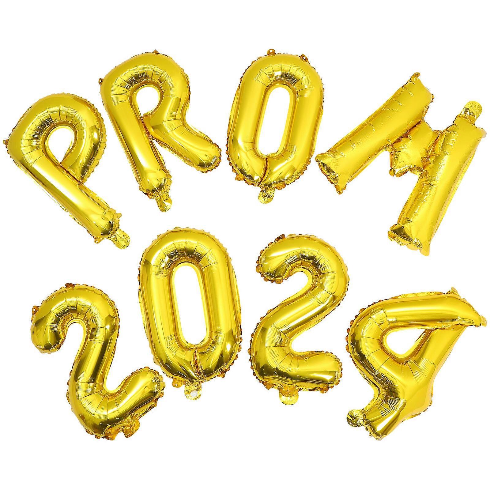 Golden Aluminum Foil Balloons for Decor Safe and Festive Add Beauty to Party 1 Set Prom 2024