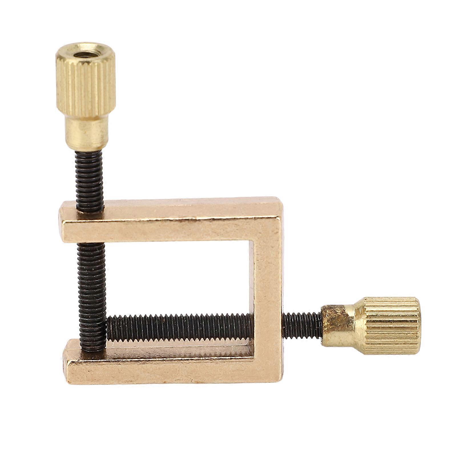 Violin Crack Clamp Double Screw Brass Square Clip Violin Fixing Fixture Luthier Tool
