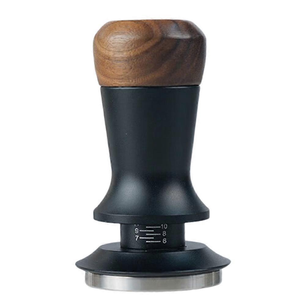 58 mm Espresso-Kaffeestampfer, höhenverstellbar, konstante Kraft, Kaffeestampfer, Edelstahlbasis, interne Feder