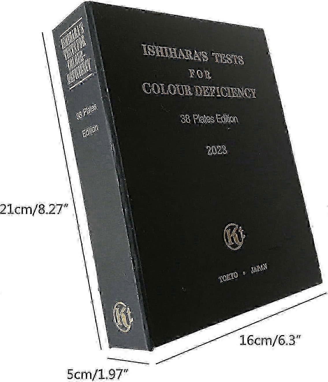 2025 Ishihara Color Blindness Test Book - 38 Plates Optometry Vision Testing Charts for Color Deficiency