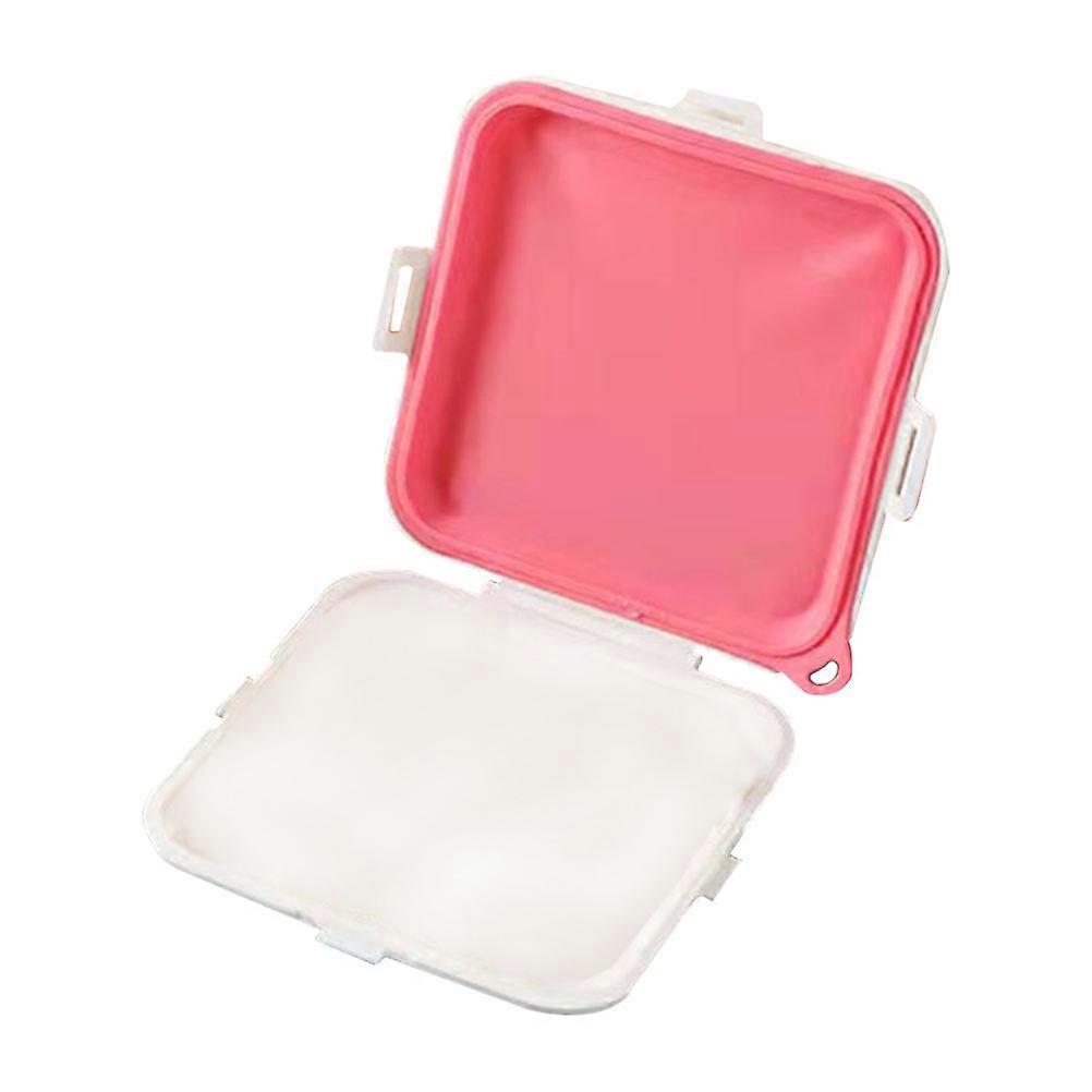 Silicone Sandwich Case For Adults And Picnic Occasion In Pink Color Featuring Leak-Proof Functionality 1Pack