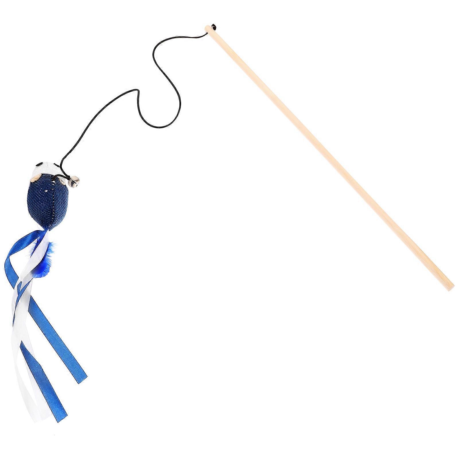 Interactive Cat Toy Wand with Durable PP Material and Adorable Design for Indoor Cats 12.5 Inches