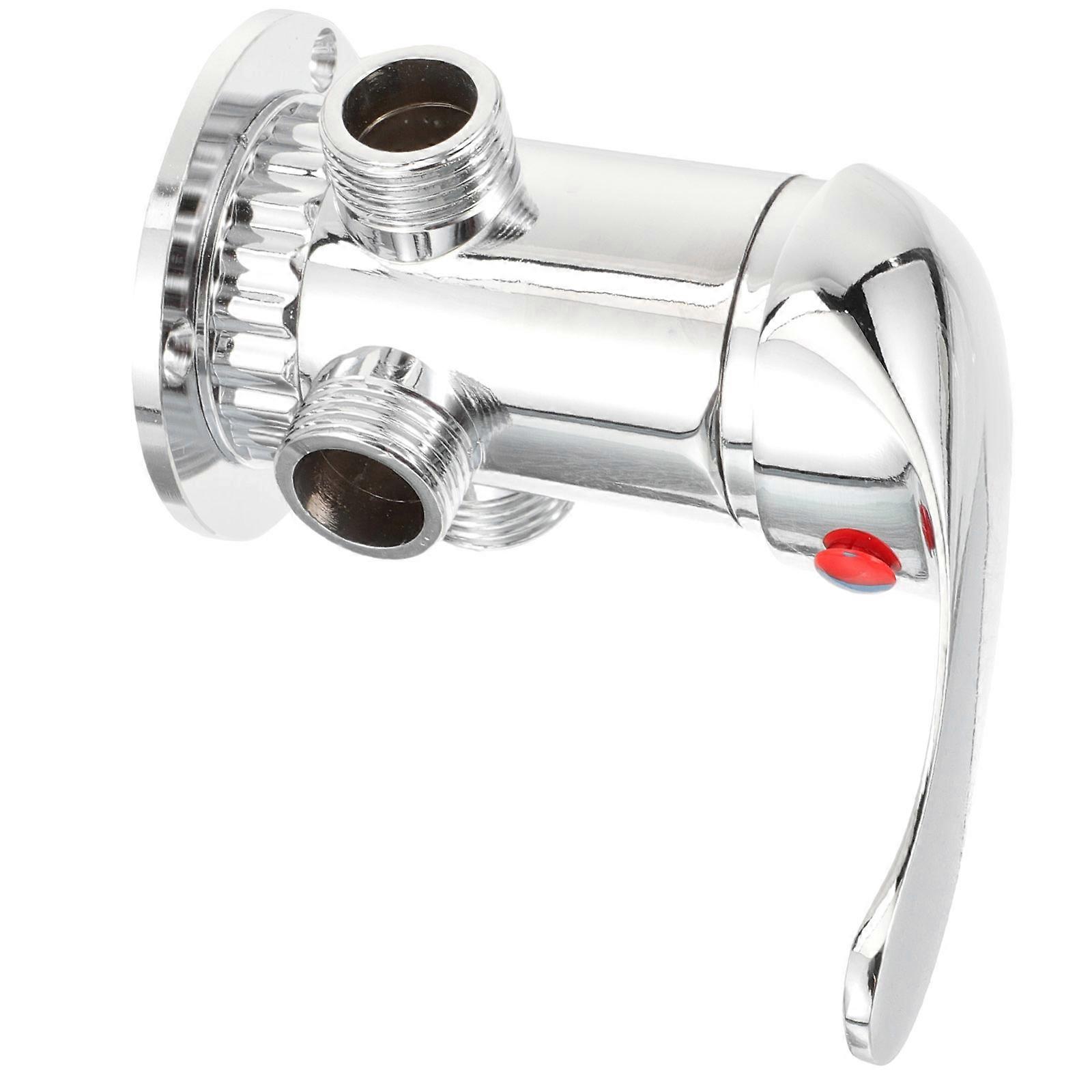 3 Way Shower Diverter for Bathroom Use with Silver Alloy Material and Massage Effect