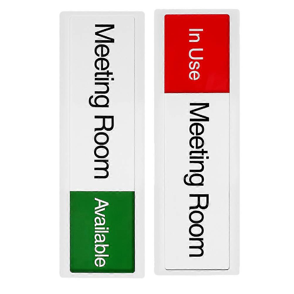 Acrylic Sliding Door Sign for Office Use with Vibrant Colors and Design 2 Pieces 2.5 x 8 inches
