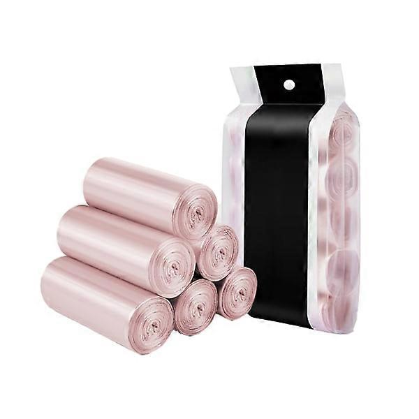 Rose gold 4-roll garbage bag, bathroom garbage bag, recyclable and
