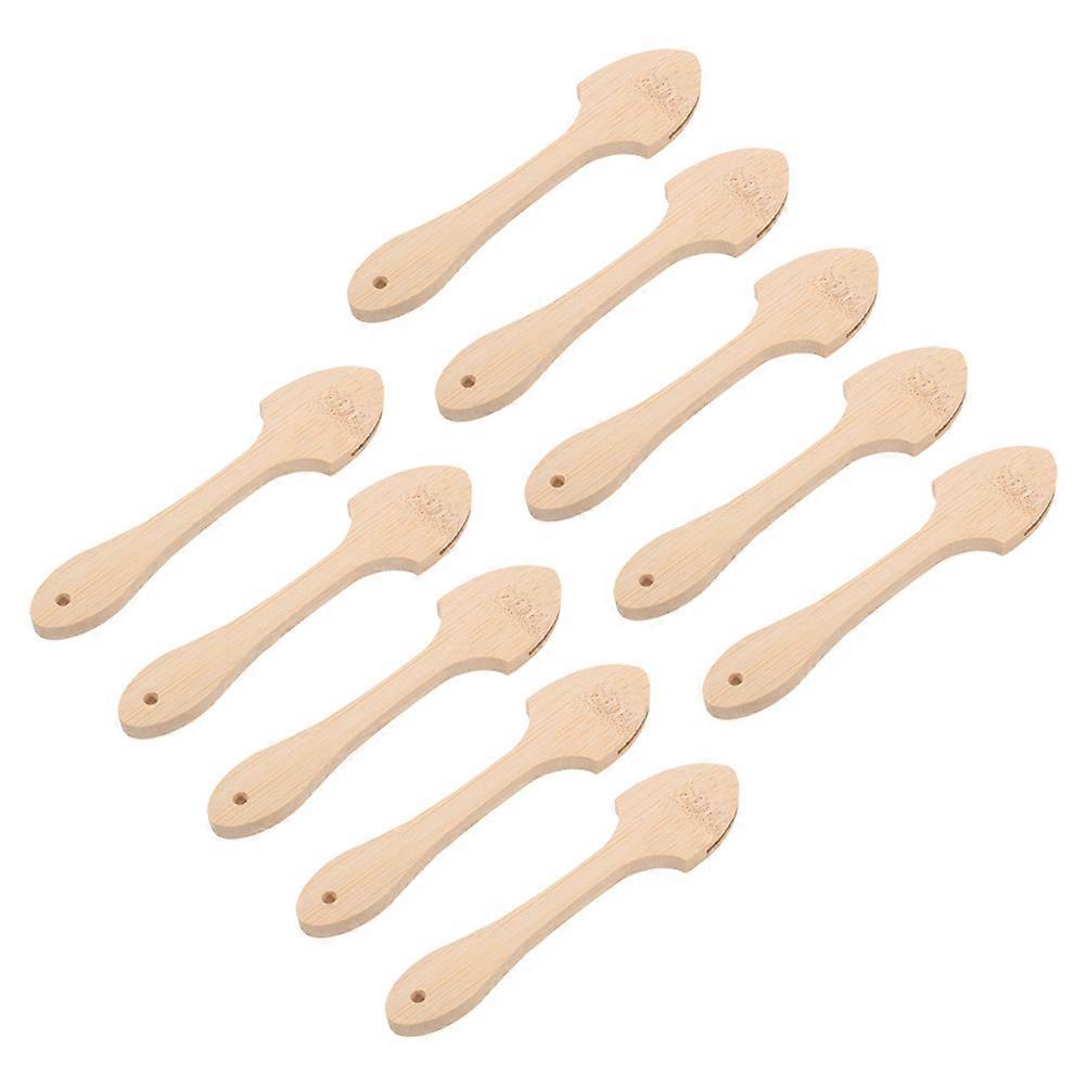 10pcs Wooden Fan Handles for DIY Crafting Smooth Grip, Elegant Material, Versatile Use for Weddings, Graduations, and Traditional Chinese Events