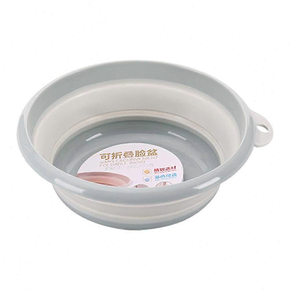 Portable Folding Collapsible Plastic Basin - Hanging Washbasin for Outdoor Travel & Home Use (Blue, Size S)