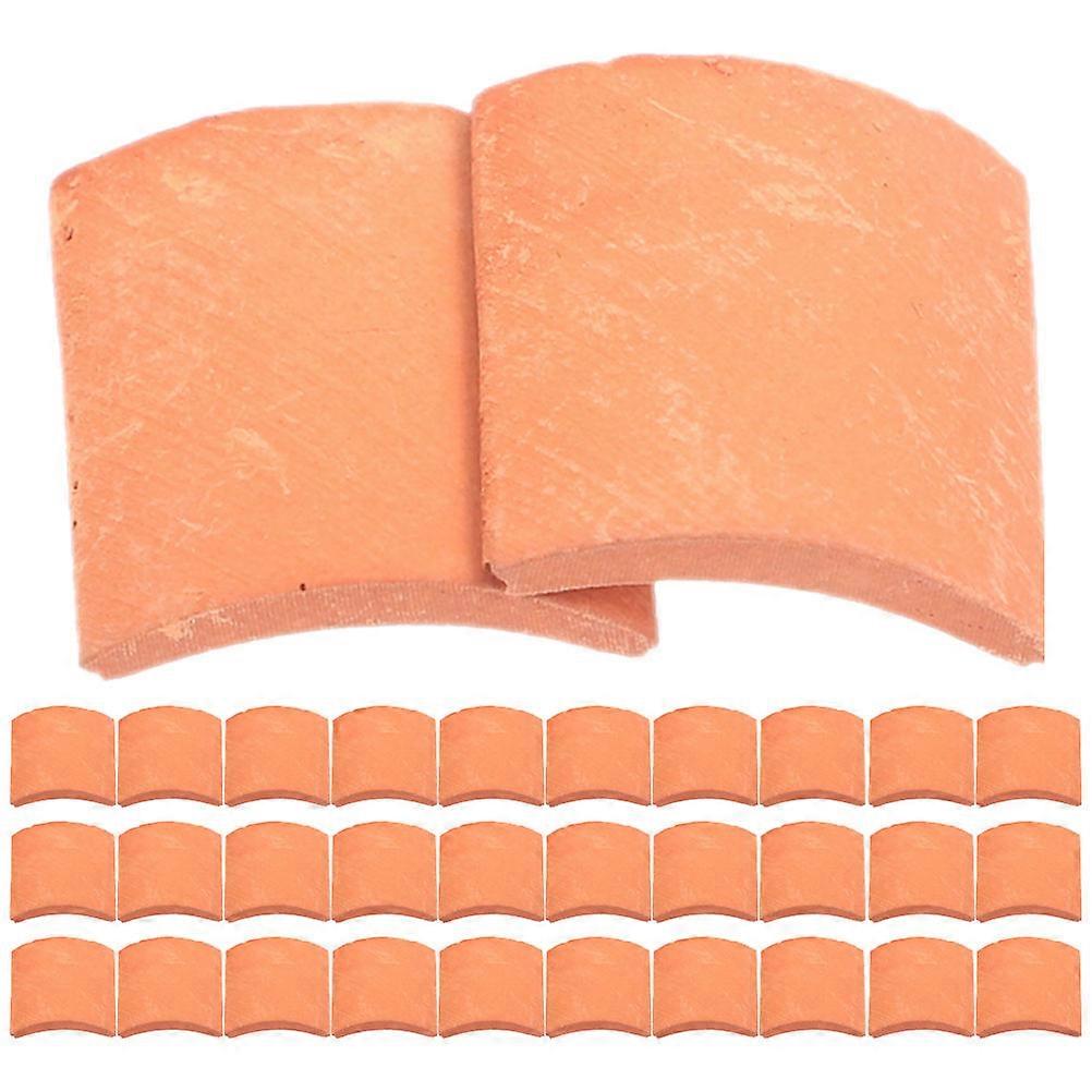 Realistic Design Miniature Roof Tiles For Micro Landscape Decoration Perfect For Indoor Gift Giving 120Pcs
