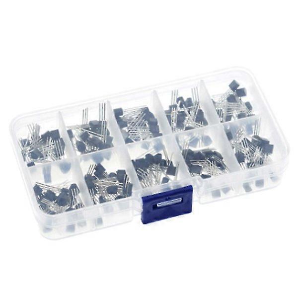 Transistor Assortment Box 200 Pieces 10 Values Transistor Box BC337 BC327, for electronics.
