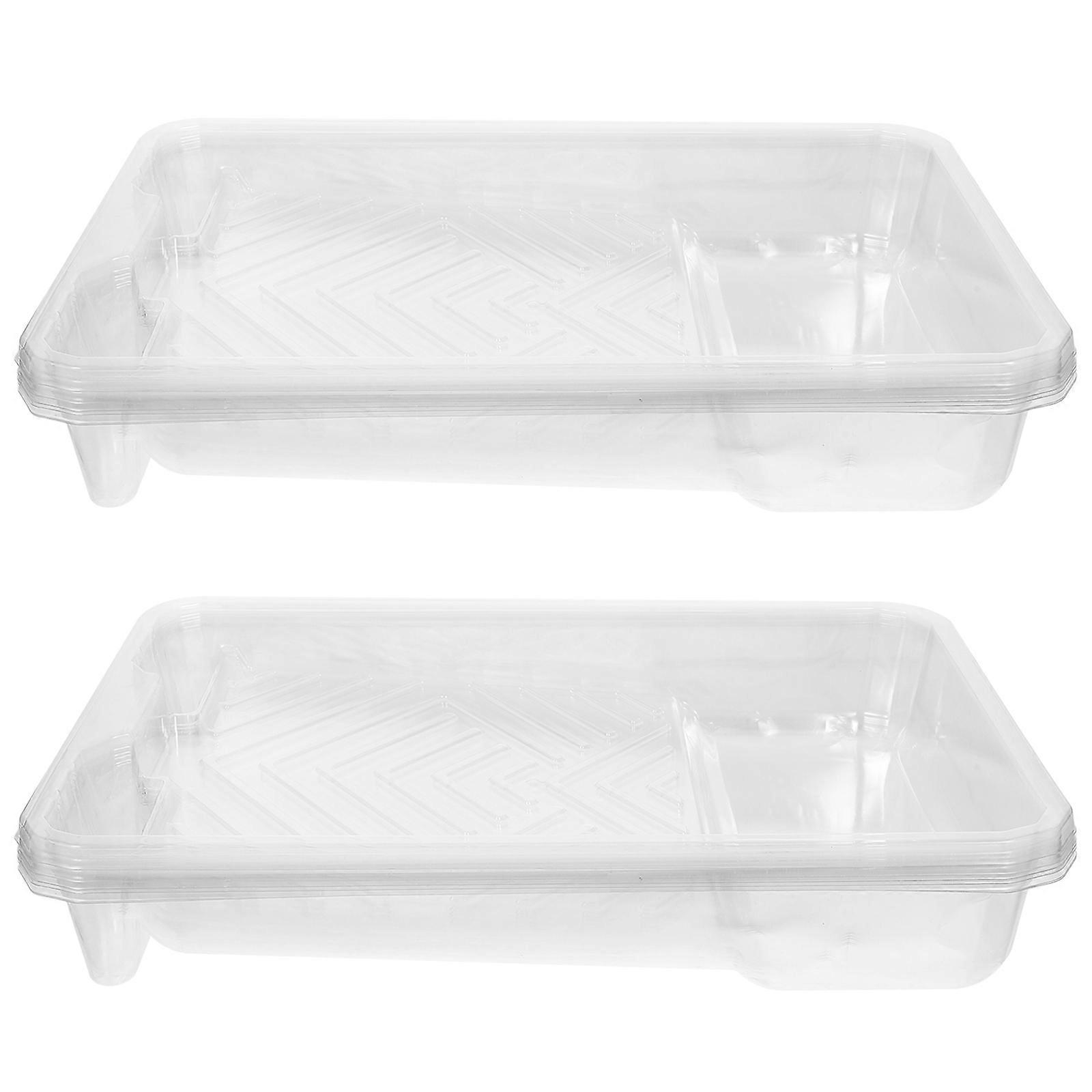 Paint Roller Tray Liner 6Pcs PVC Transparent for Decoration with Even Paint Application