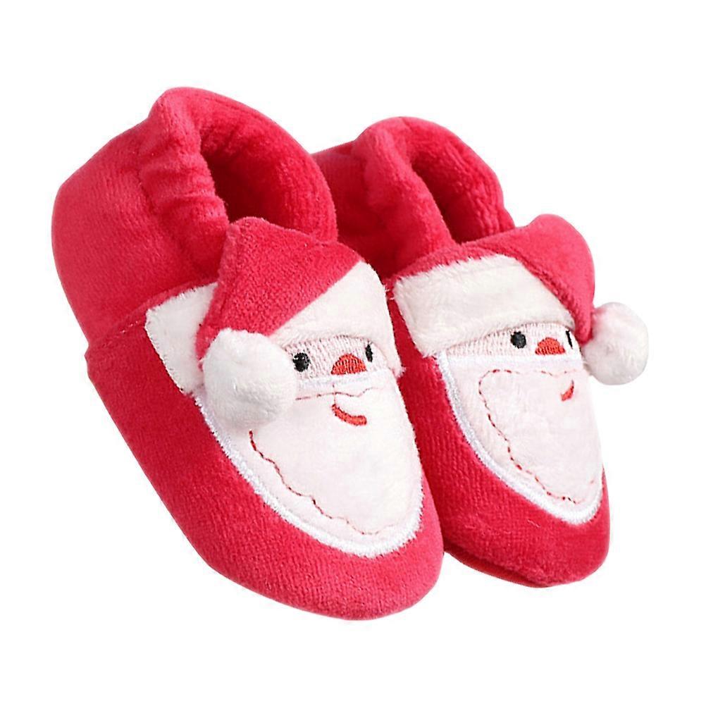 Red Baby Winter Shoes Made of Cotton for Learning to Walk Warm and Comfortable 1 Pair