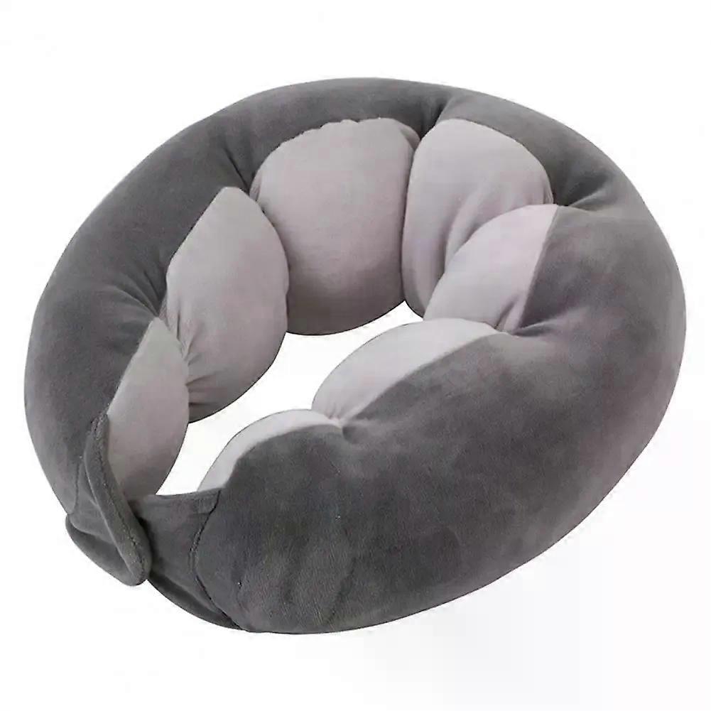 U-shaped Travel Pillow Memory Foam Neck Pillow Adjustable Portable Travel Pillow Extra-soft Neck Support Cushion Suitable for Airplane