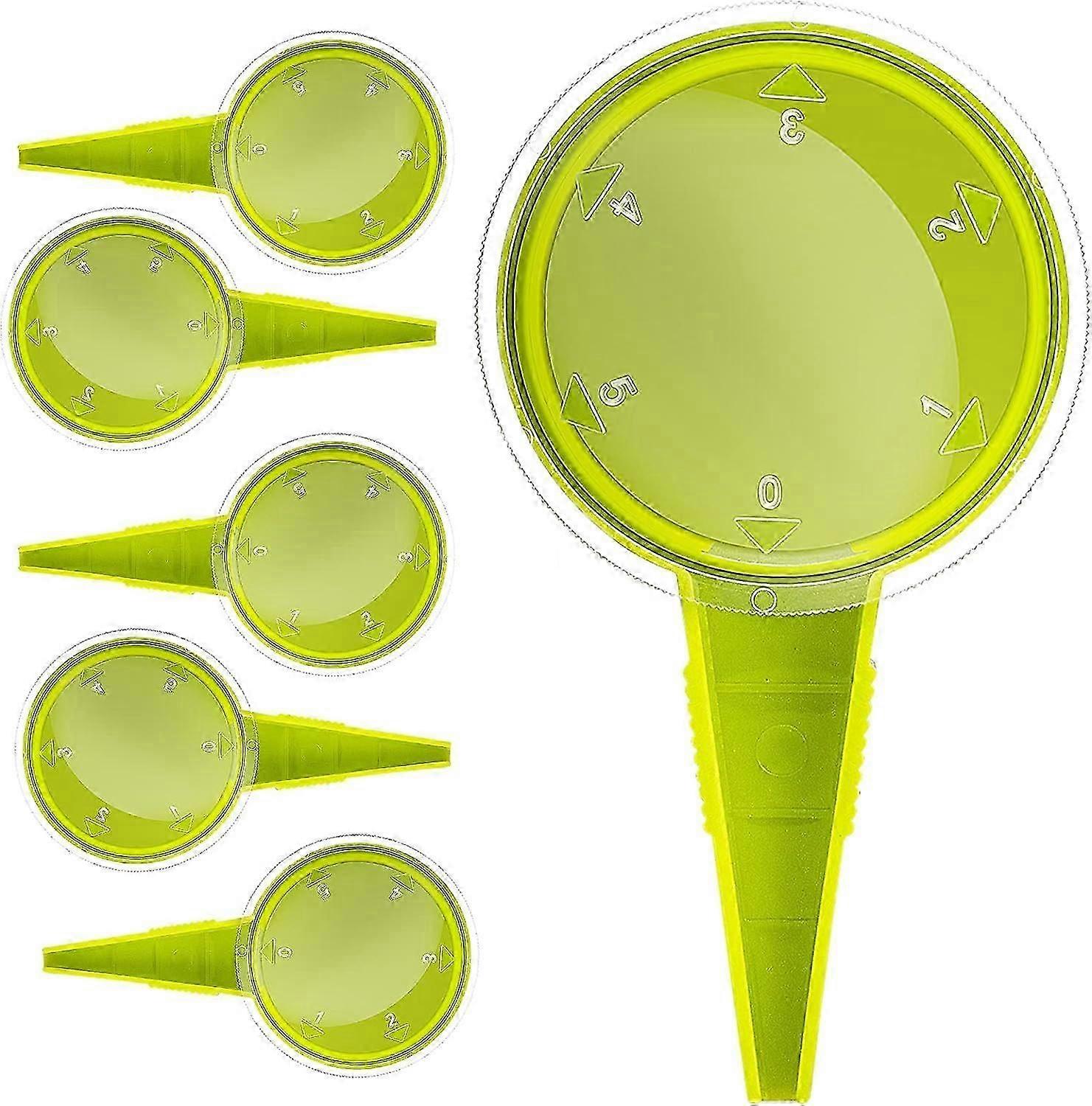 Sowing Seed Dispenser Hand Tool, 6 Pack Handheld Garden Seeder Sower Planter with 5 Dial Settings, Ideal for Small Seeds of Flowers, Vegetables, Outdo