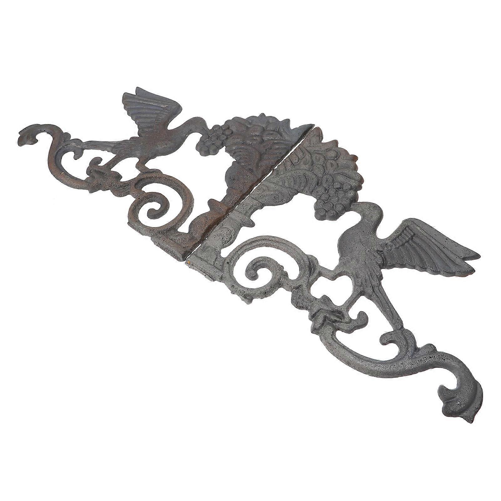 Vivid Fence Decoration For Outdoor Garden And Home Decor 28X22.5CM Iron Material 1 Pair
