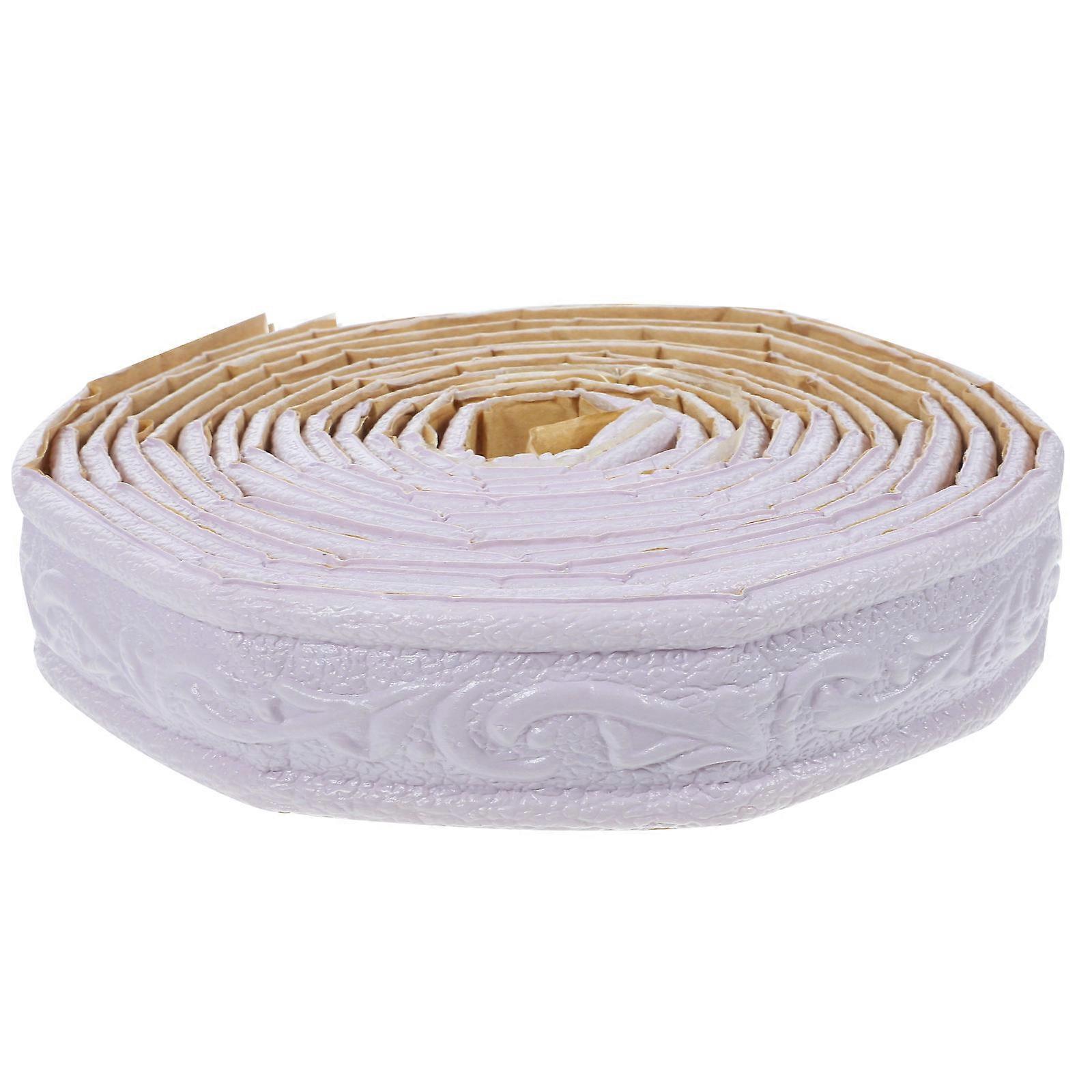 Lavender Self Adhesive Foam Wall Trim for Home Use with Easy Installation and Decorative Touch 4 5cm