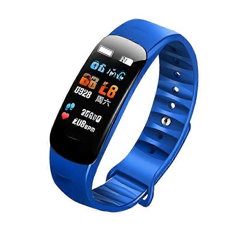 Smart fitness tracker blood pressure heart rate oxygen color screen Bluetooth