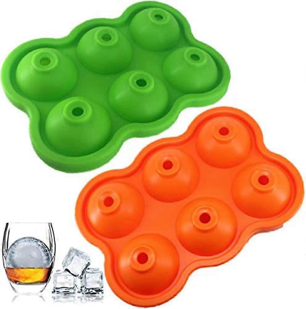 New,suitable Silicone Ice  Cube  Tray, Large Ice Cube With Lid, Set Of 2 Easy Release Ice Cubes, Ice Cube