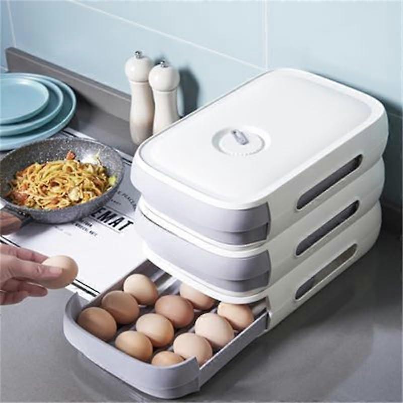 Egg holder, Multilayer drawer egg carton, Anticrush storage, Breathable egg holder