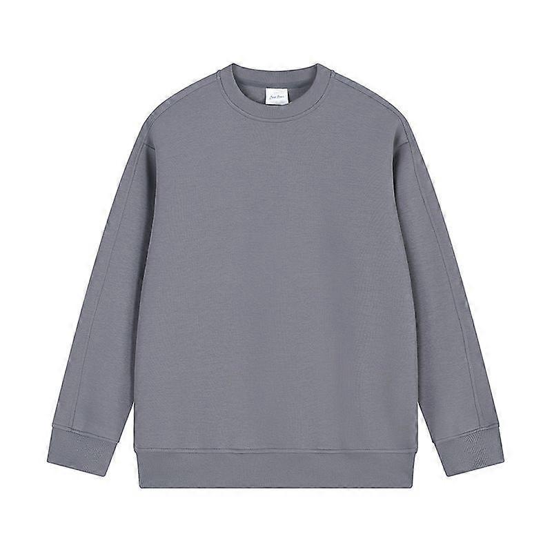 [Bunuri bune strict selectate] Zero Pressure Haine Rotund Soft Loose Cinci straturi Air Layer Casual Sweat Bărbați Pulover