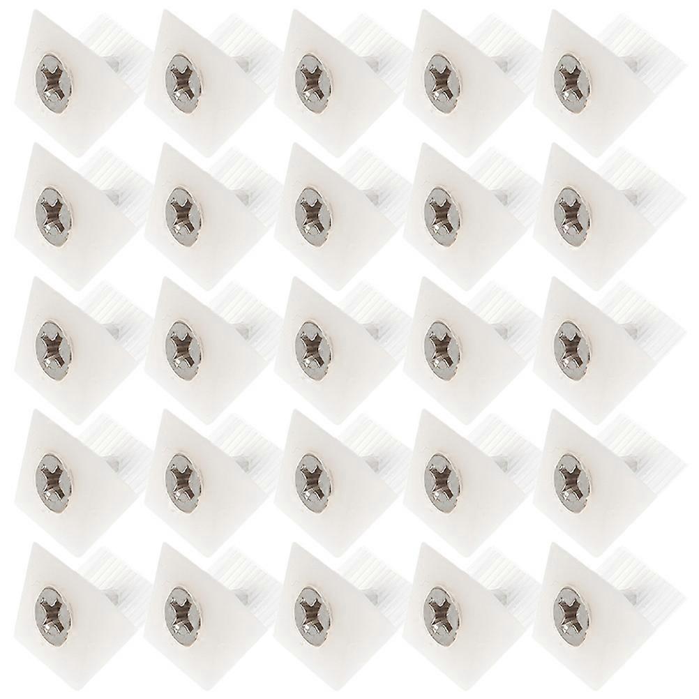 Drawer Mending Wedge Furniture Assembly Support For Fixing Sagging Drawer Bottoms White L-Shaped Design 318 Pcs