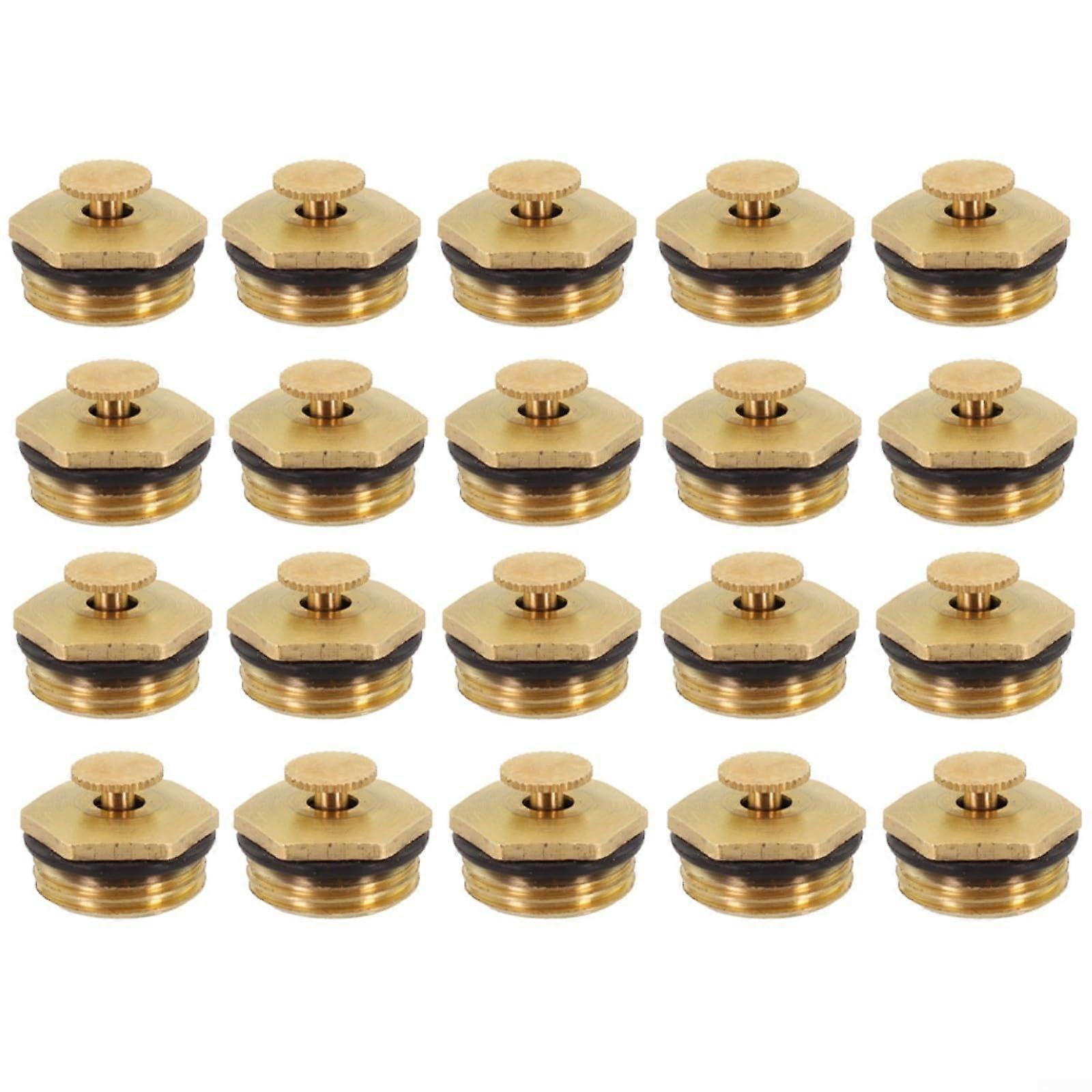 Brass Sprinkler Head 360 Degree Adjustable Garden Water Nozzle G1/2 Thread 8 Pack