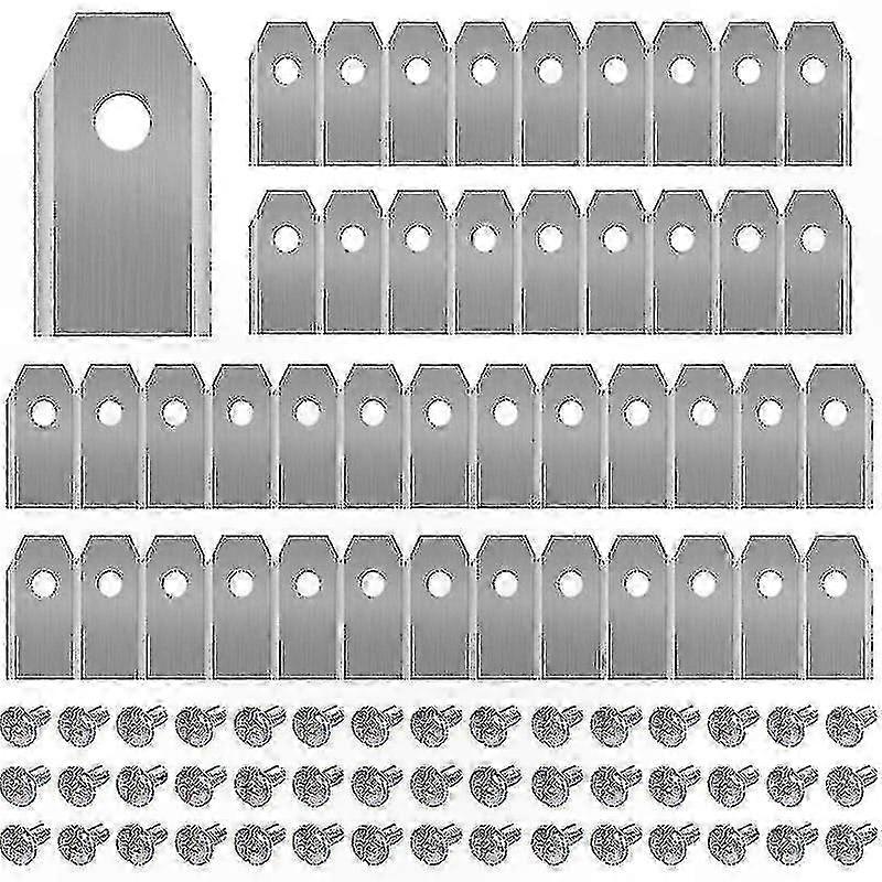 Titanium Replacement Blades for Robotic Mowers, 45-Pack with Screws, Fits Models 105, 3