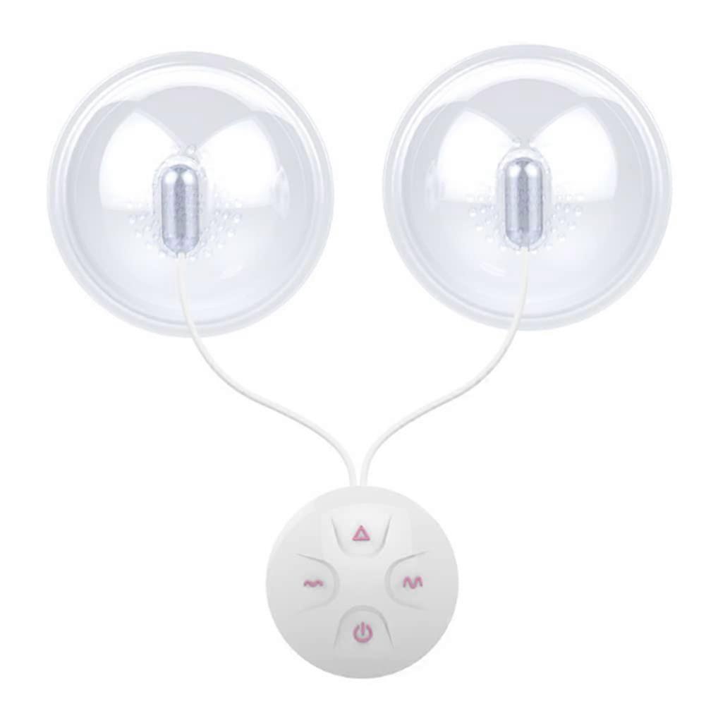 Electric Breast Massagers Vibrators for Her USB Rechargeable Nipple Stimulators with Licking and Vibration Functions