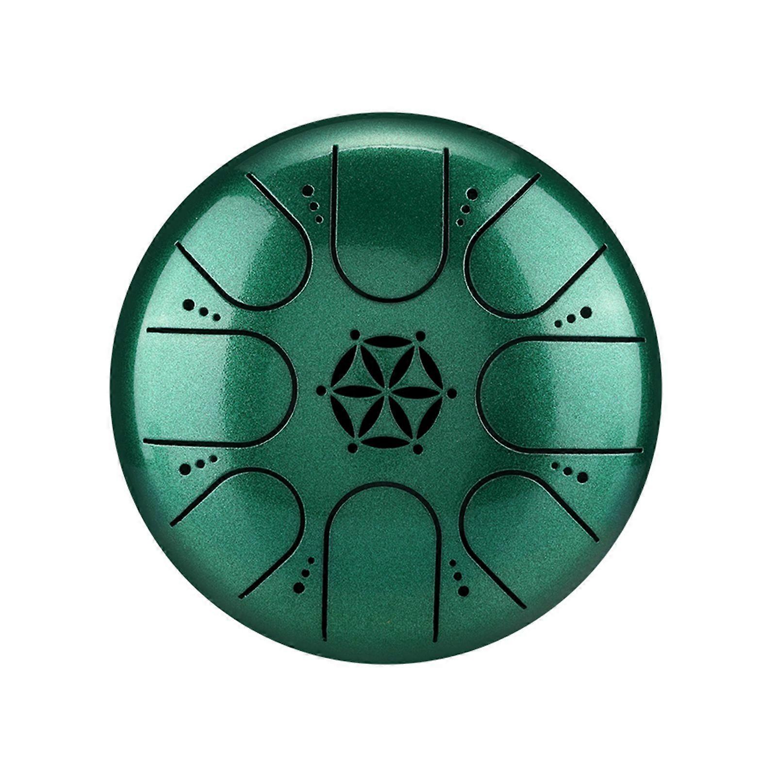 5 Inch Steel Tongue Drum 8 Notes Handpan Drum with Drum Mallet Finger Picks Percussion for Meditation Yoga