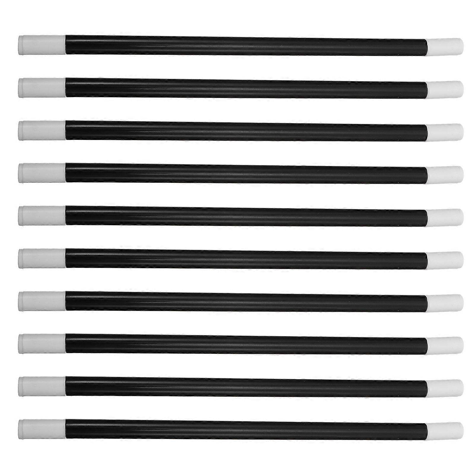 Black Plastic Magician Wand for Playing with Comfortable Grip and Lightweight Design 20 Pieces