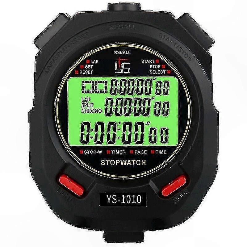 Digital Memory Stopwatch with Mute and Light Features for Precision Timing