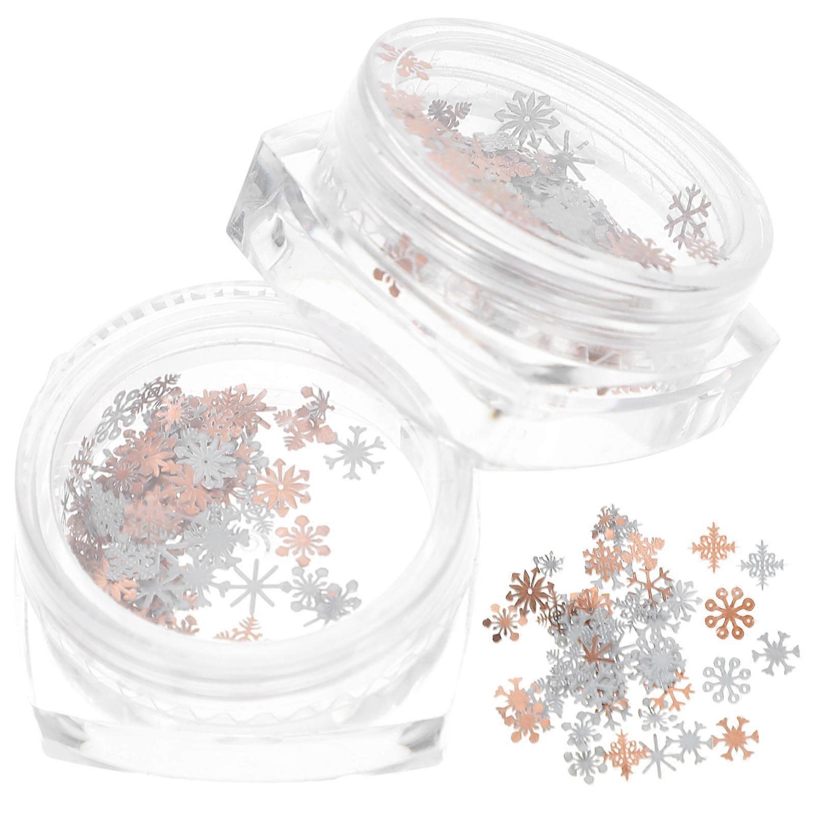 Nail Sequins Flakes Nail Glitter for Decor 2 Boxes