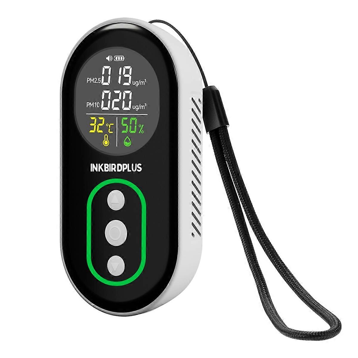 Air Quality Detector for Monitoring PM2.5 PM10 Temp Humidity Thermometer Hygrometer with Sound and