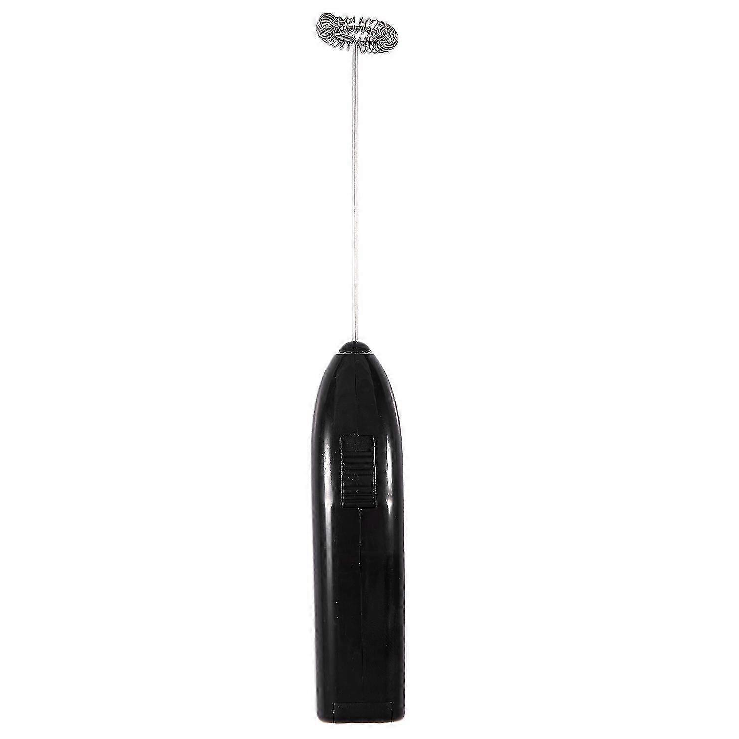 Handheld milk frother for coffee - foam whisk and mixer stirrer in black